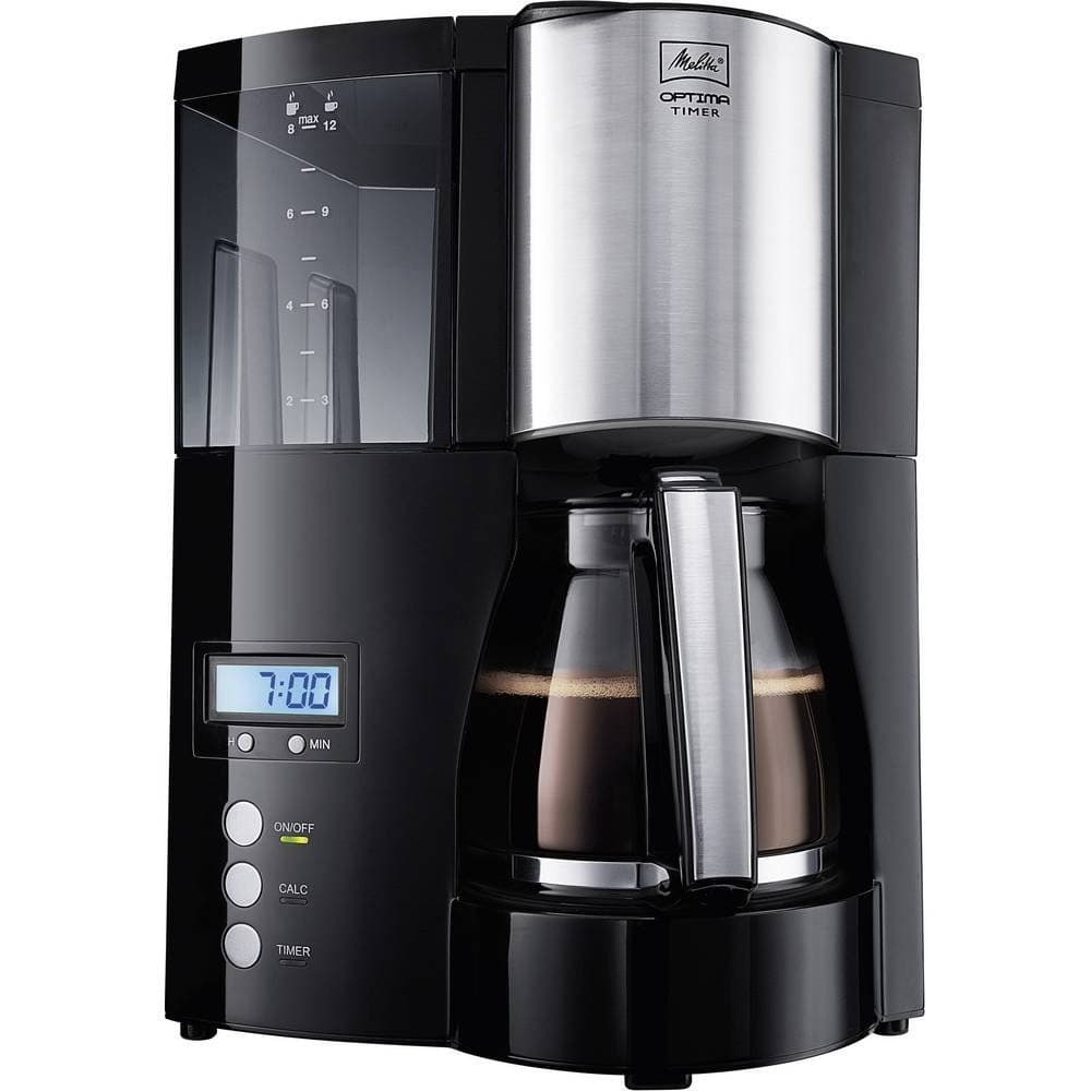 Melitta Optima Timer Filter Coffee Maker - Black