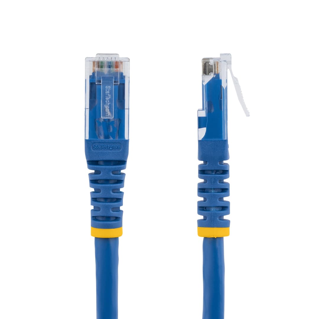 StarTech.com 4ft CAT6 Ethernet Cable - Blue CAT 6 Gigabit Ethernet Wire -250MHz 100W PoE RJ45 UTP Molded Network/Patch Cord w/Strain Relief/ Individually Tested - Image 2