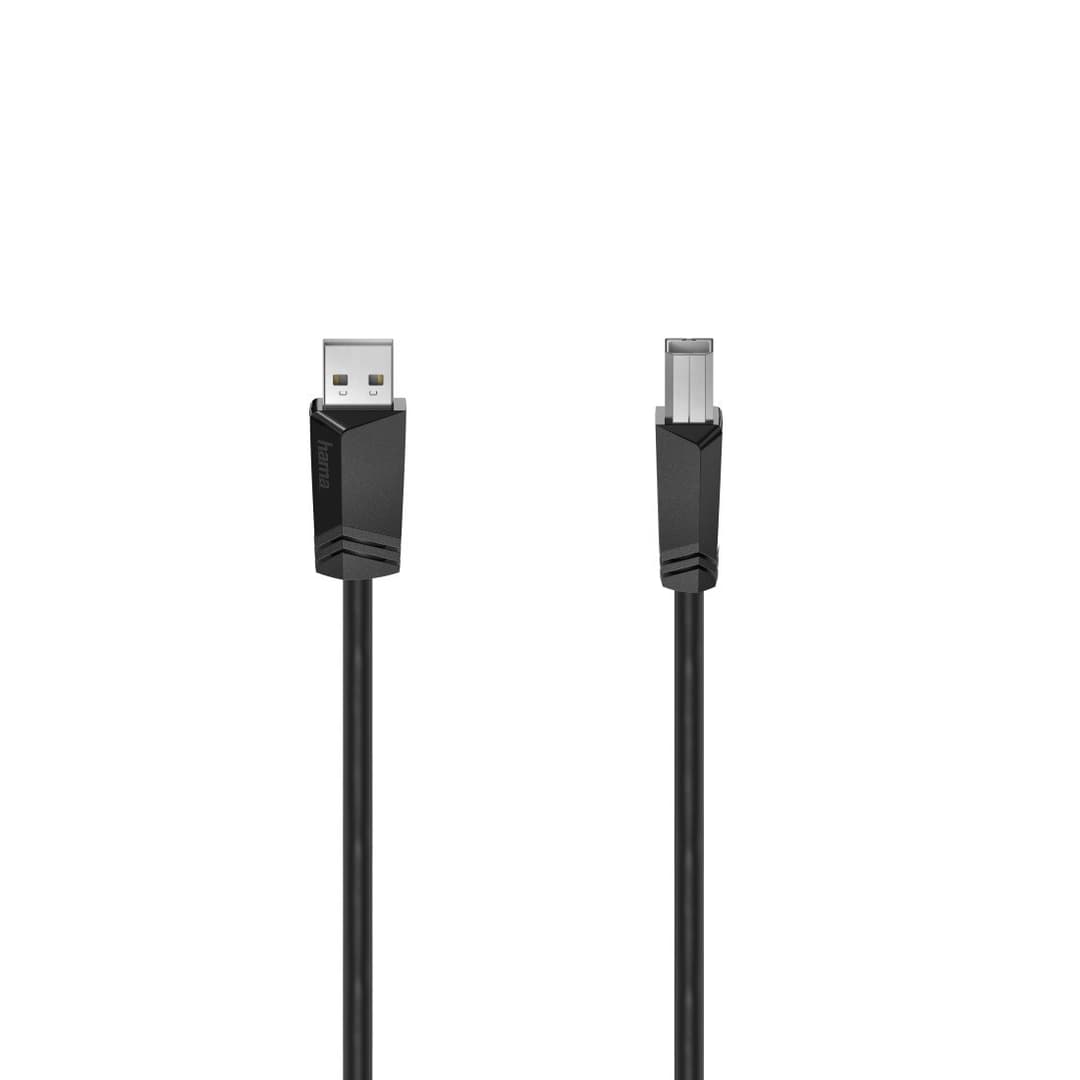 Hama USB 2.0 USB-A to USB-B Cable 480 Mbit/s Black - 3 m - Image 1