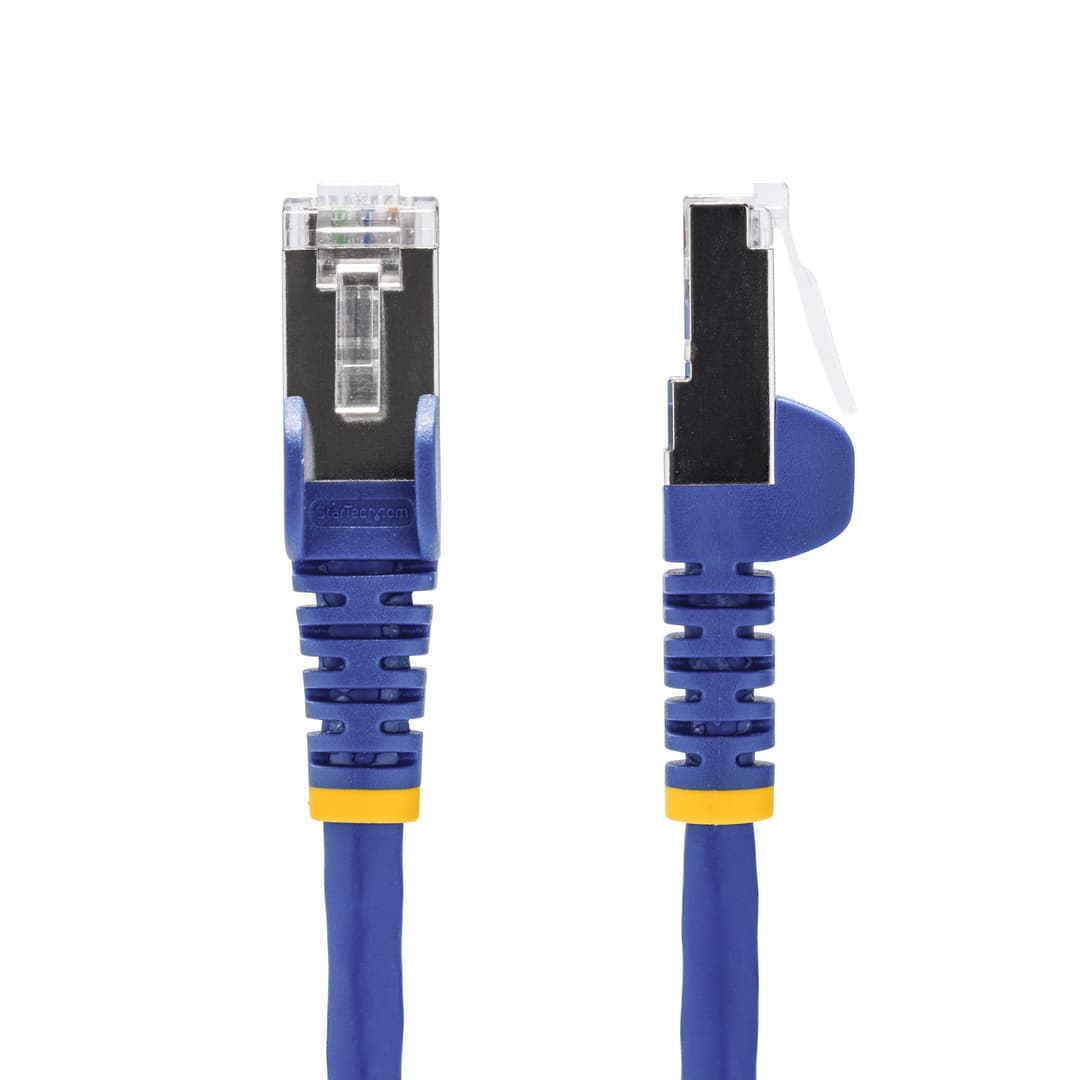 StarTech.com 2m Blue CAT8 Ethernet Cable, Snagless RJ45, 25G/40G, 2000MHz, 100W PoE++, S/FTP, 26AWG Pure Bare Copper Wire, LSZH, Shielded Network Patch Cord w/Strain Reliefs, Individually Tested - Image 2