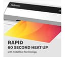 FELLOWES Saturn A4 Laminator - 80/100/125 Micron Pouches, 1 Minute Warm-Up, 30 cm/min, Includes 10 Pouch Starter Kit thumbnail 2
