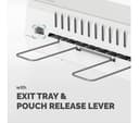 FELLOWES Saturn A4 Laminator - 80/100/125 Micron Pouches, 1 Minute Warm-Up, 30 cm/min, Includes 10 Pouch Starter Kit thumbnail 6