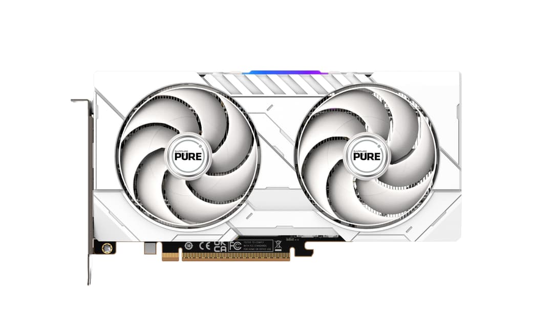 Sapphire PURE AMD Radeon RX 9060 XT Gaming OC 16 GB GDDR6 Graphics Card White - Image 1