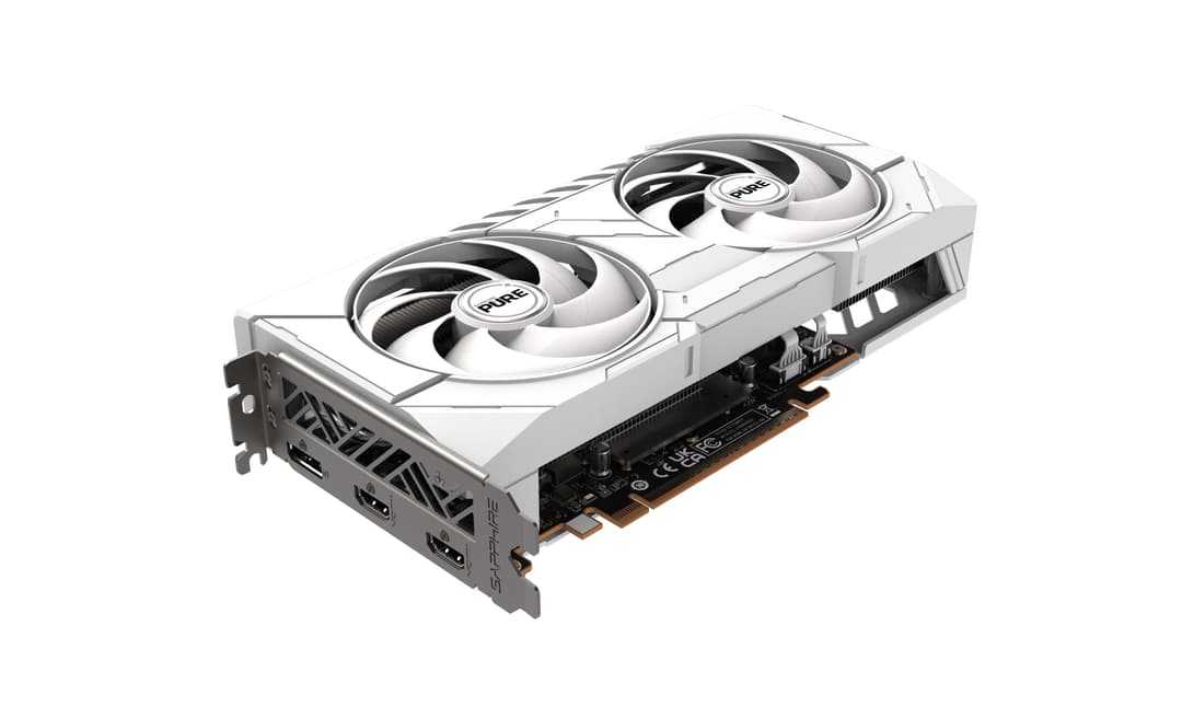 Sapphire PURE AMD Radeon RX 9060 XT Gaming OC 16 GB GDDR6 Graphics Card White - Image 2