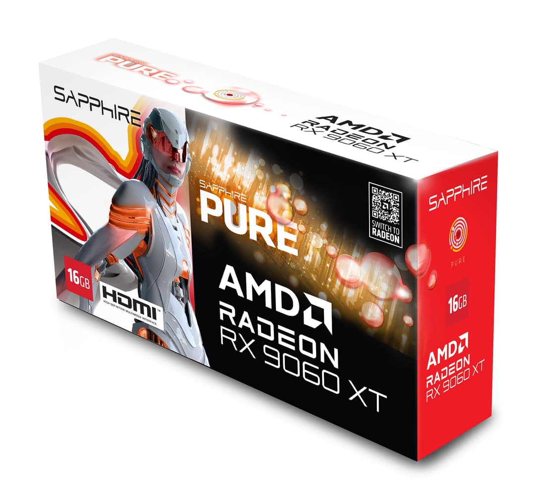 Sapphire PURE AMD Radeon RX 9060 XT Gaming OC 16 GB GDDR6 Graphics Card White - Image 6