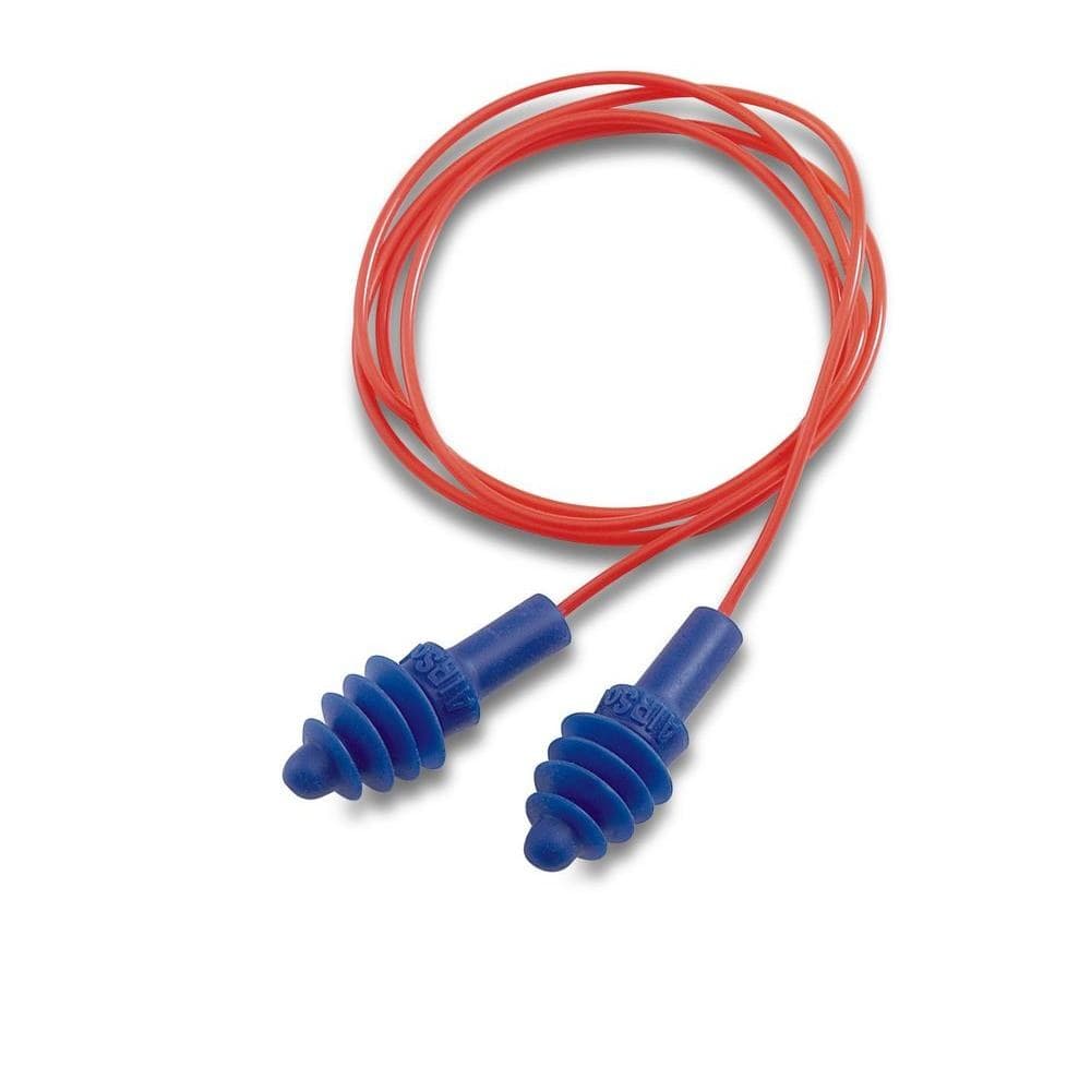 Honeywell Howard Leight AirSoft Reusable Earplugs  TPE  Red Poly Cord - Image 2