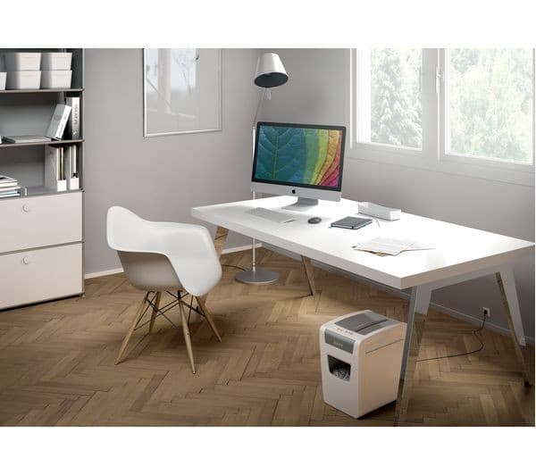 LEITZ IQ Slim Home Office P4 Cross Cut Paper Shredder - 10 Sheet, 23L Bin, White - Image 8