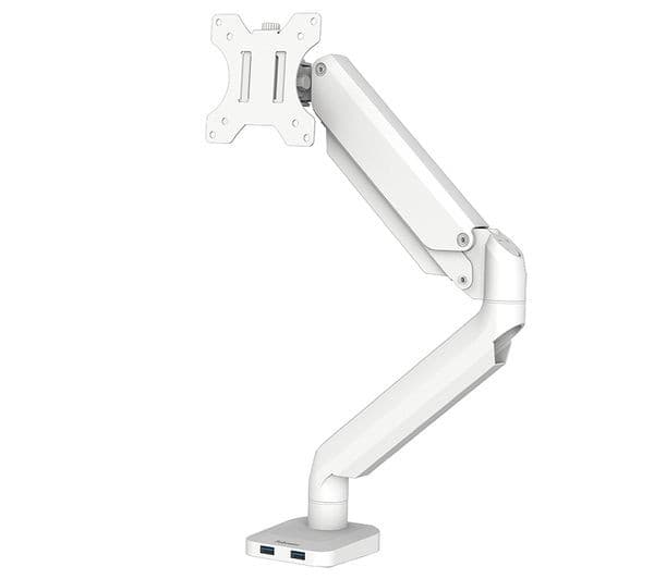 FELLOWES Platinum Series Single Arm Tilt & Swivel 40" Monitor Desk Mount - White - Image 1