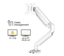 FELLOWES Platinum Series Single Arm Tilt & Swivel 40" Monitor Desk Mount - White thumbnail 3