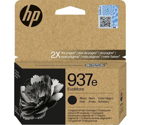 HP 937e EvoMore Black Original Ink Cartridge - Image 1