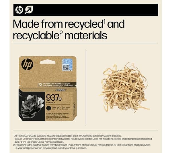 HP 937e EvoMore Black Original Ink Cartridge - Image 9