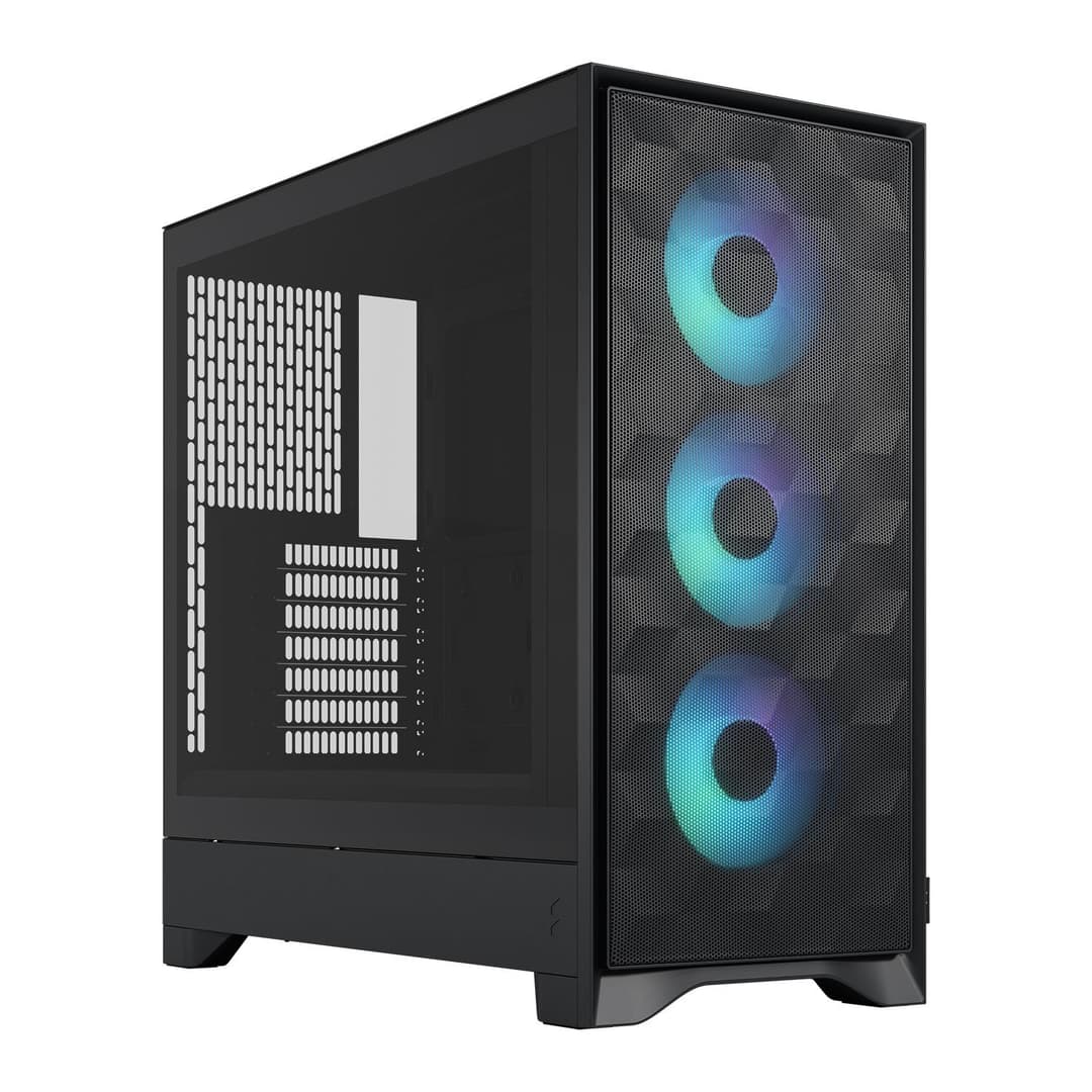 Fractal Design Pop 2 Air RGB Tempered Glass Mid Tower PC Case - Black - Image 1