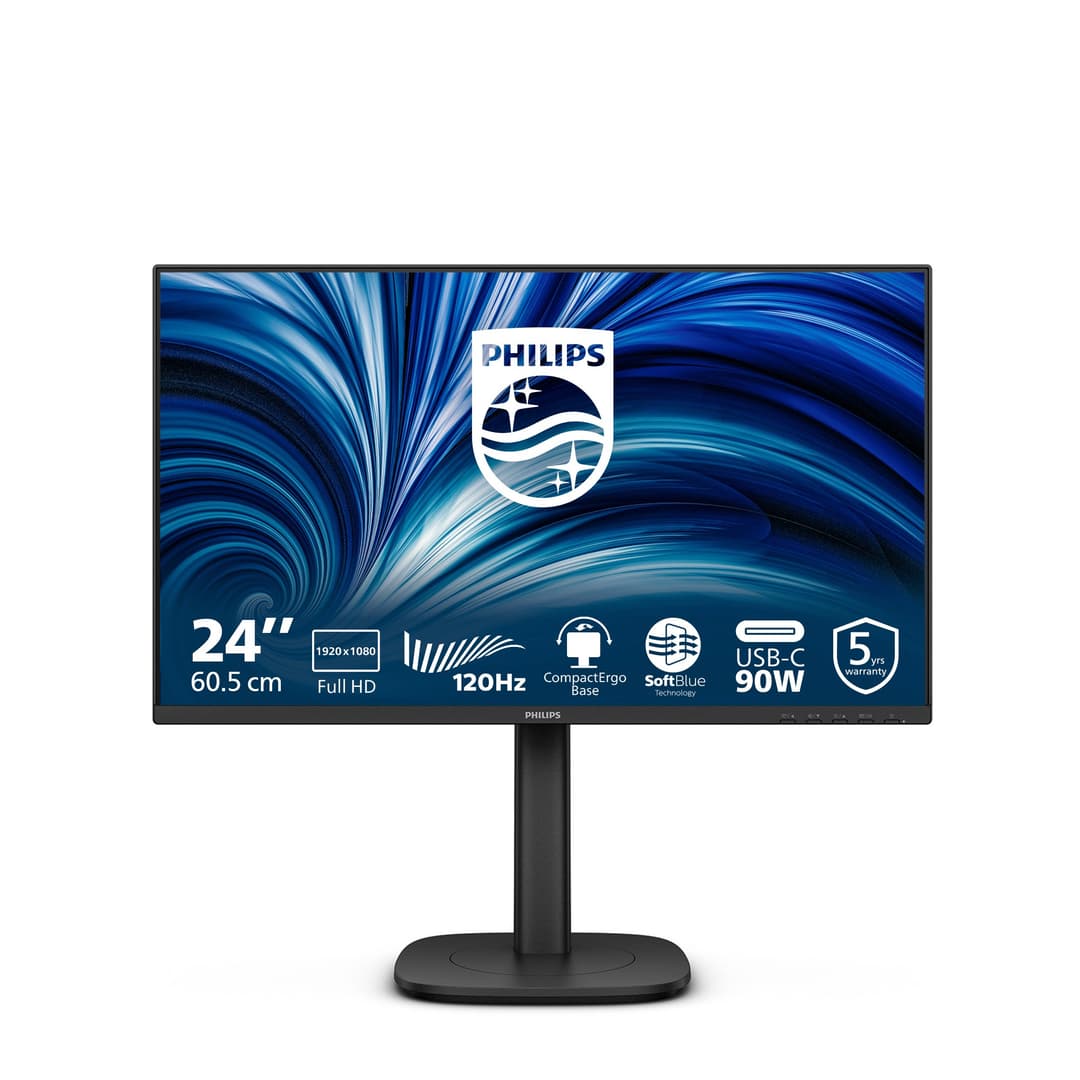 Philips 3000 series 24B2U3301/00 computer monitor 60.5 cm (23.8") 1920 x 1080 pixels Full HD LCD Black - Image 1