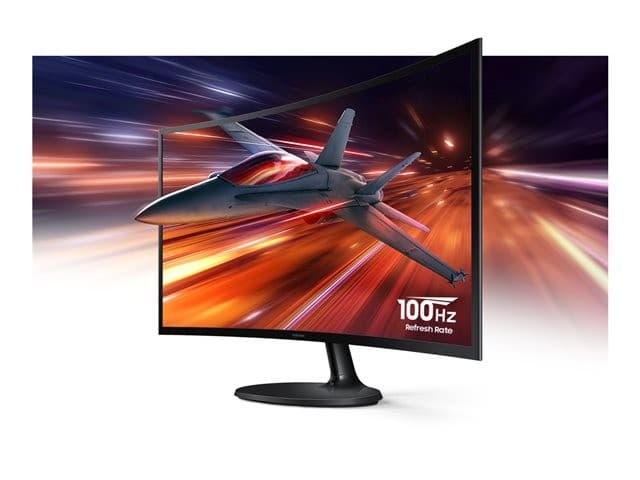 Samsung S24D360GAU 24" Curved FHD 100Hz LED Monitor Black - Image 6