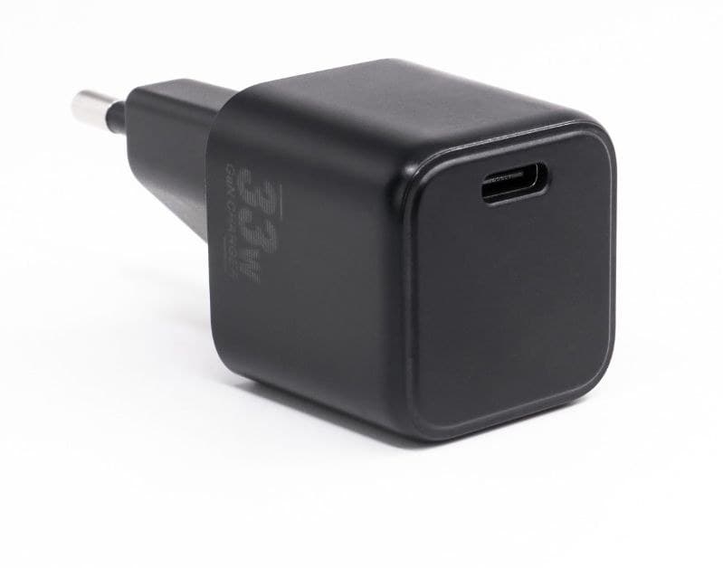 CoreParts 33W USB-C Nano Single Port GaN Charger, EU Plug (MBXUSBC-AC0031) - Image 1