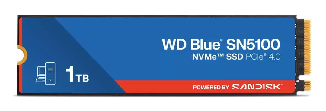 Western Digital 1TB WD Blue SN5100 NVMe SSD M.2 2280 PCIe Gen 4 - Image 1
