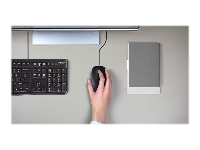 Logitech B110 Silent Wired USB Mouse Black - Image 5