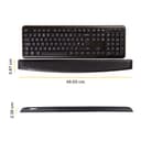 Fellowes Keyboard Wrist Rest - Memory Foam Wrist Rest - Ergonomic Wrist Support for Computer, Laptop, Home Office Use - Black thumbnail 2