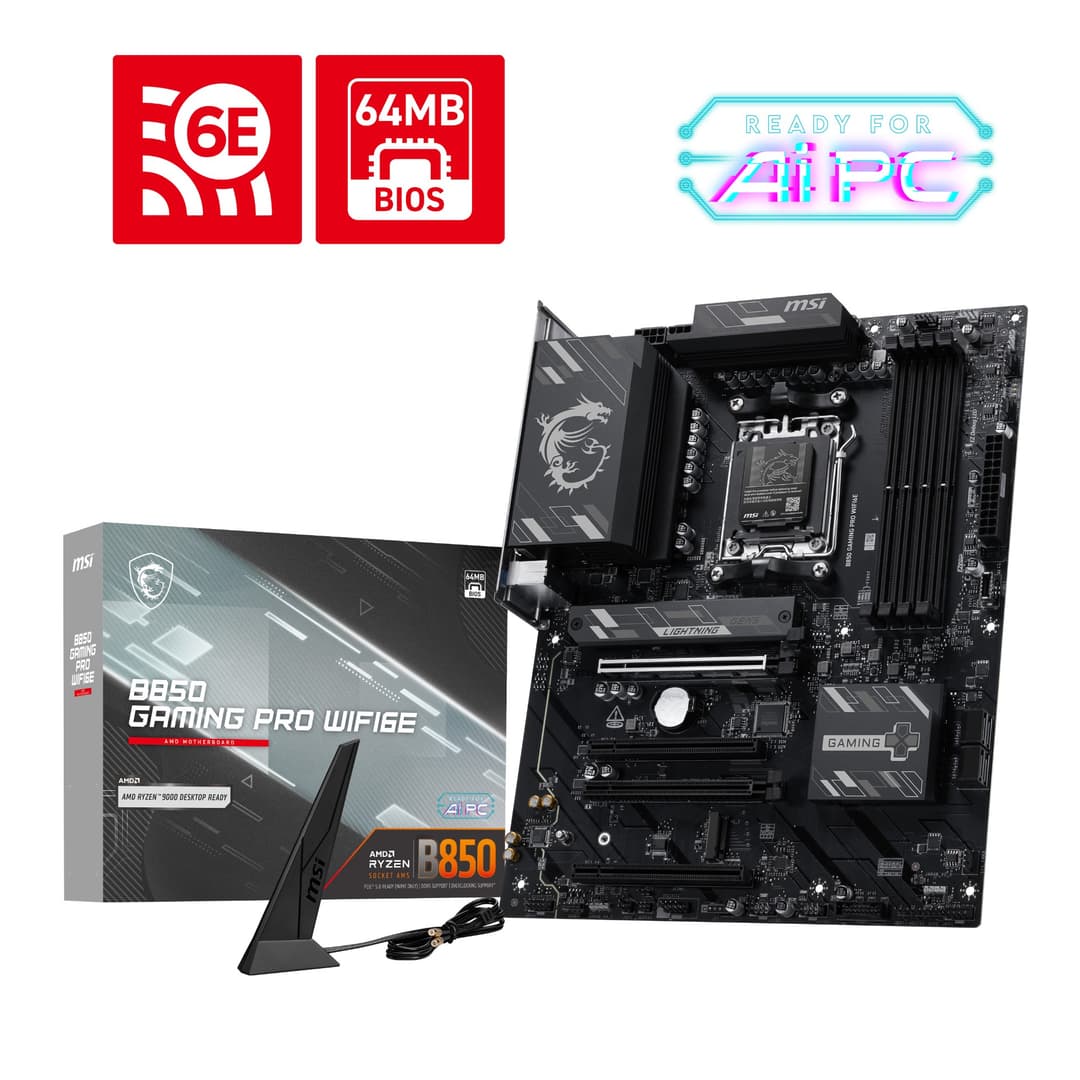MSI B850 GAMING PRO WIFI6E AMD B850 DDR5 ATX Socket AM5 Motherboard - Image 8