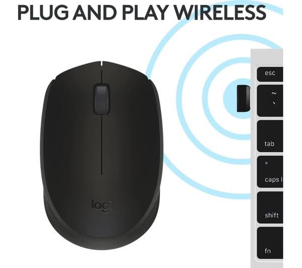 Logitech M171 Wireless Mouse - Grey - Image 6