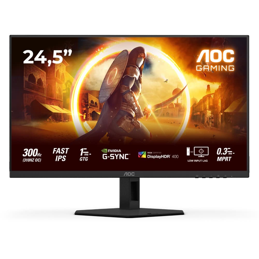 AOC G4 25G4SRE 25" Fast IPS Full HD 310 Hz 0.3ms G-Sync Compatible Gaming Monitor - Image 1