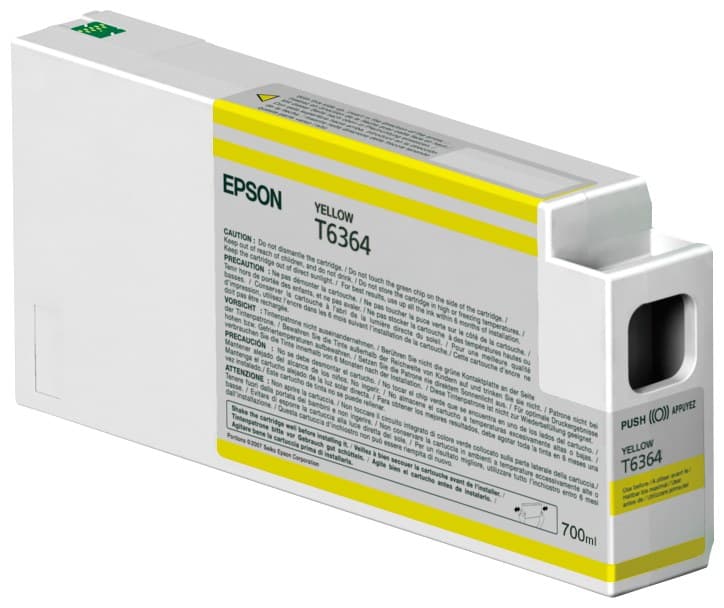 Epson T636400 UltraChrome HDR Ink Cartridge 700ml - Yellow - Image 1