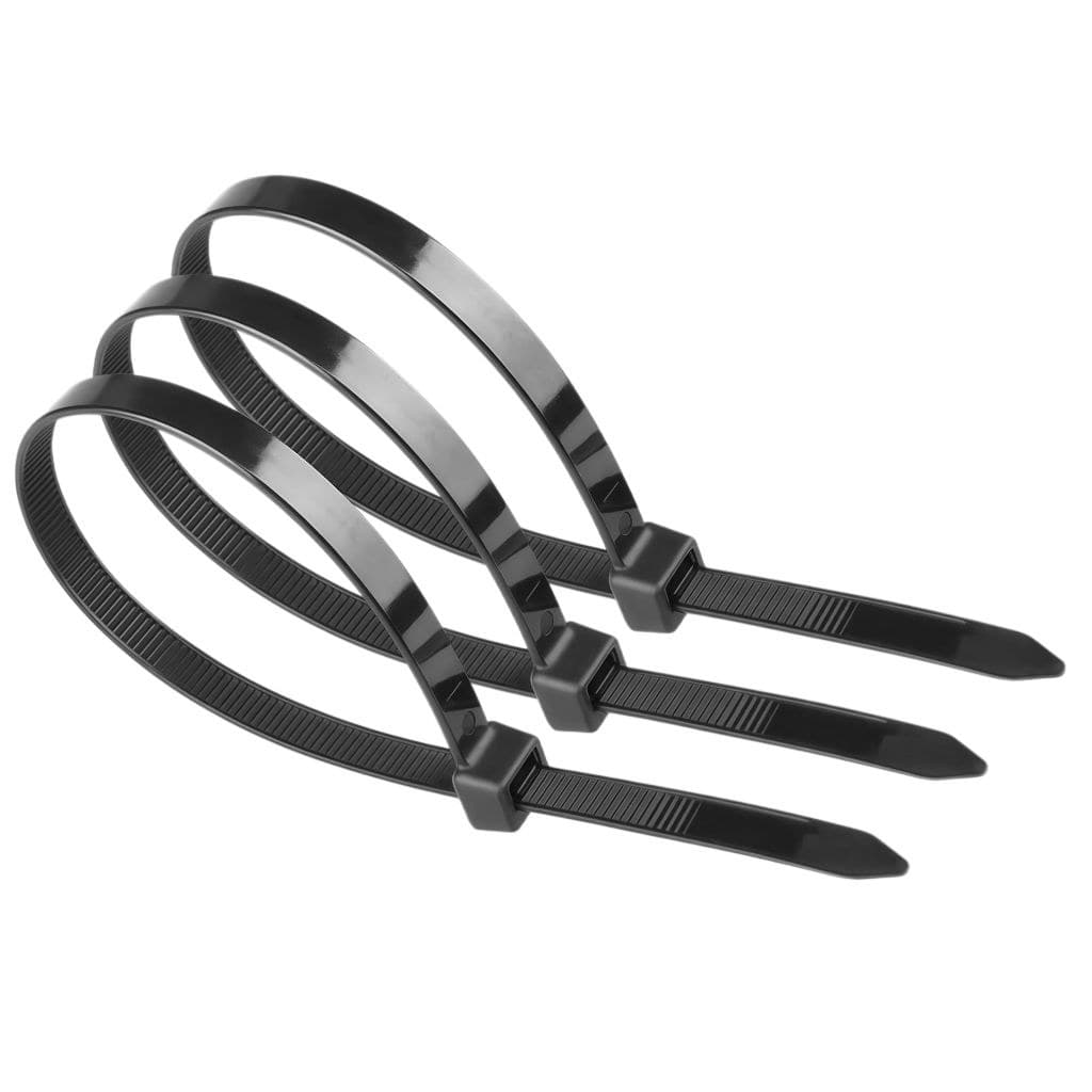 Microconnect Nylon Cable Ties, Black, 100 Pack - 203 x 3.5mm - Image 1