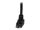 StarTech USBAUB2MD 2m Down Angle Micro USB Cable Black thumbnail 1