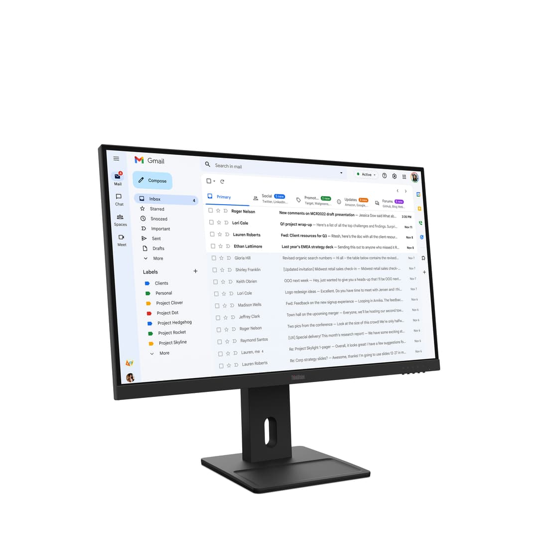 Lenovo ThinkVision E27-40 27" Full HD IPS 100Hz Monitor - Black - Image 2