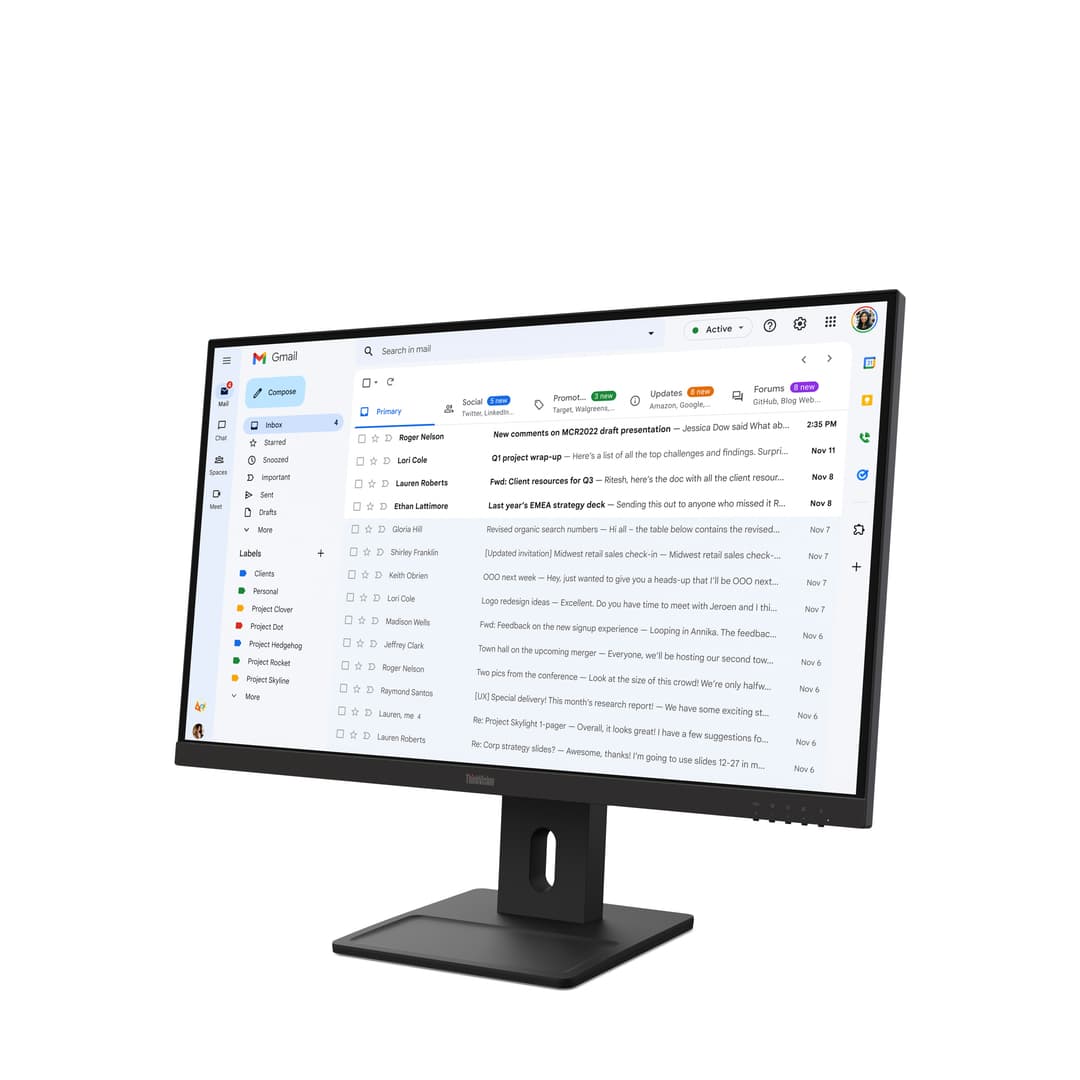 Lenovo ThinkVision E27-40 27" Full HD IPS 100Hz Monitor - Black - Image 3