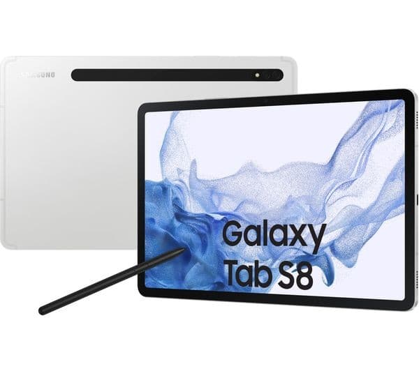Samsung Galaxy Tab S8 11" Tablet Wi-Fi 256GB - Silver - Image 1