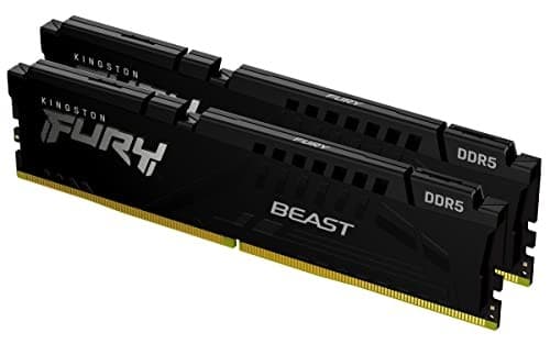 Kingston FURY Beast Black 64GB (2x32GB) DDR5 6000MT/s CL36 Desktop Memory Kit (KF560C36BBE2K2-64) - Image 1