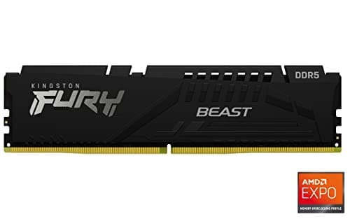 Kingston FURY Beast Black 64GB (2x32GB) DDR5 6000MT/s CL36 Desktop Memory Kit (KF560C36BBE2K2-64) - Image 3