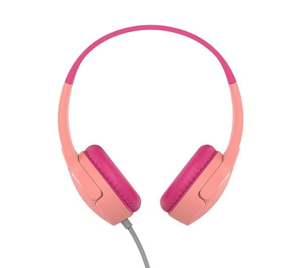 Belkin SoundForm Mini Kids Wired On-Ear Headphones - Pink