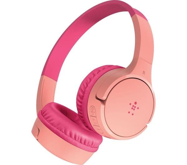 Belkin SoundForm Mini Kids Wired On-Ear Headphones - Pink - Image 10