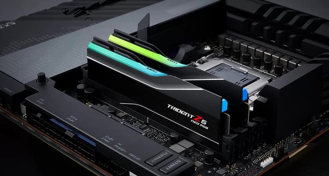 G.Skill Trident Z5 Neo RGB F5-6000J3238F16GX2-TZ5NR 32GB (2 x 16GB) 6000 MHz CL32 DDR5 Desktop RAM - AMD EXPO / Intel XMP 3.0, Black - Image 5