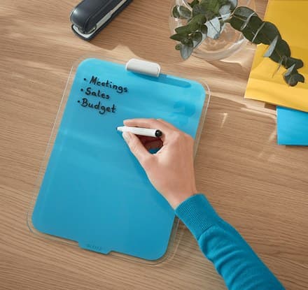 Leitz Cosy Glass Desktop Easel A4 Calm Blue - Image 4