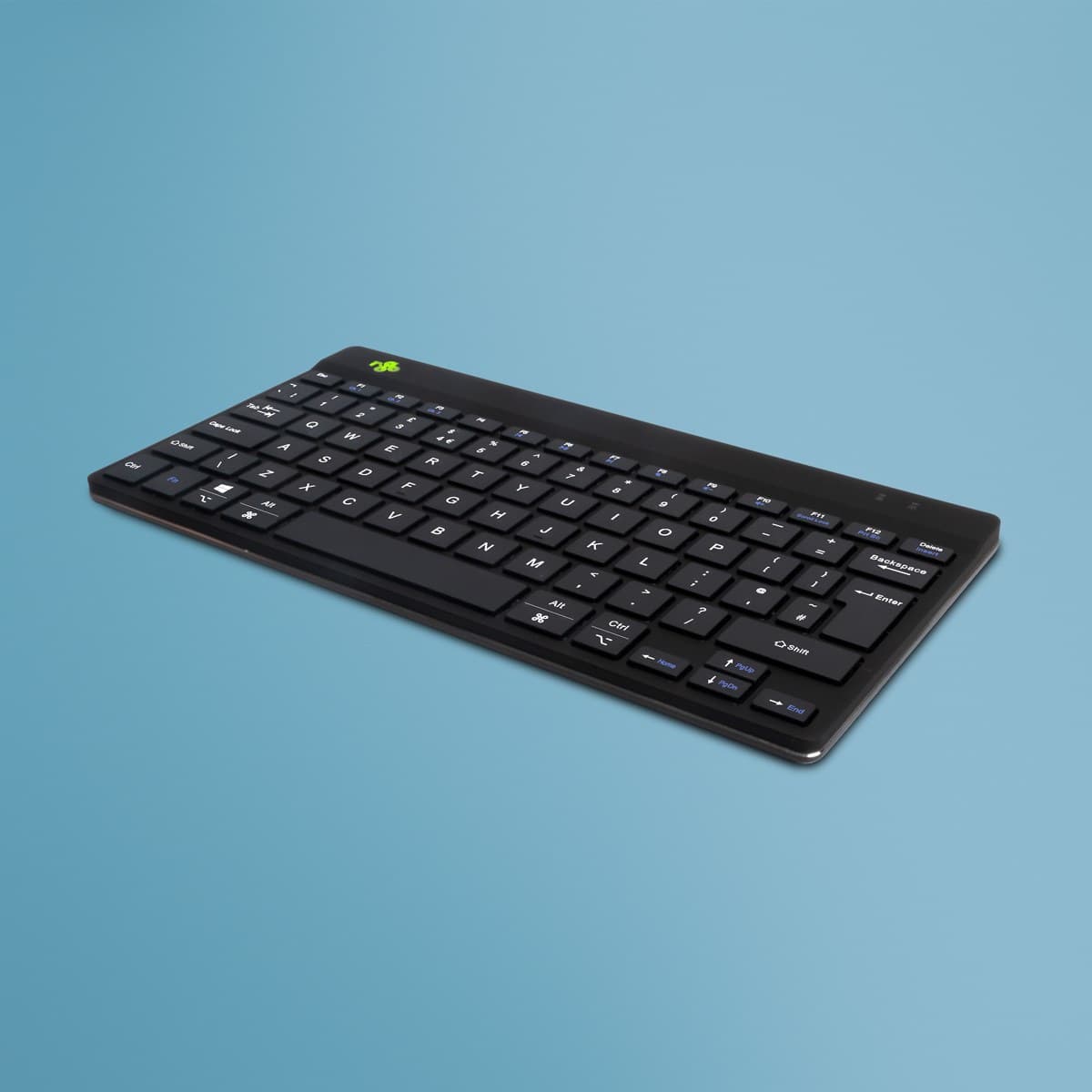 R-Go Tools Compact Break Ergonomic Keyboard, QWERTY (UK), Black - Bluetooth