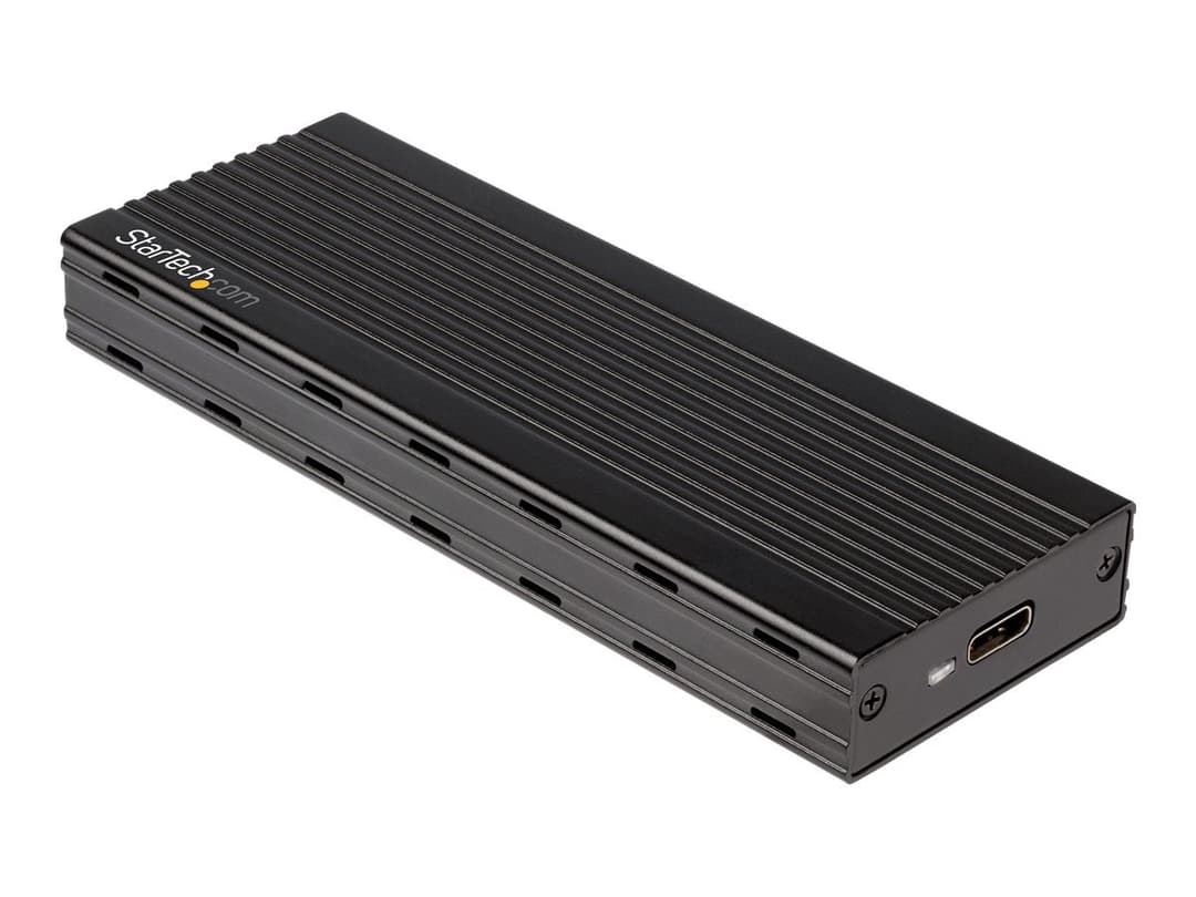 StarTech.com USB-C (10Gbps) to M.2 NVMe SSD Enclosure - Portable M.2 PCIe Aluminium Case - USB 3.1 (Gen 2) - 1GB/s Read & Write - Supports M.2 2230/2242/2260/2280 - Mac & PC (M2E1BMU31C) - Image 1