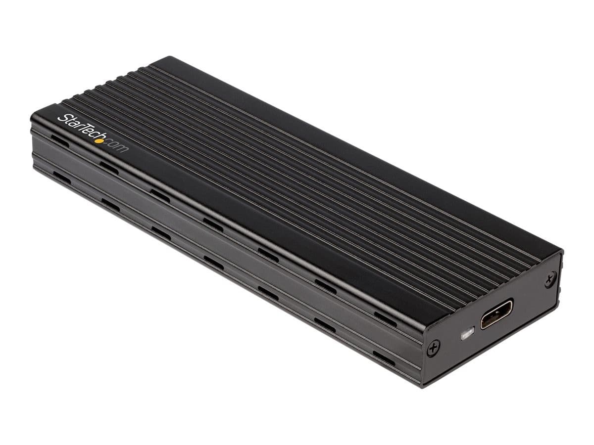 StarTech.com USB-C (10Gbps) to M.2 NVMe SSD Enclosure - Portable M.2 PCIe Aluminium Case - USB 3.1 (Gen 2) - 1GB/s Read & Write - Supports M.2 2230/2242/2260/2280 - Mac & PC (M2E1BMU31C)