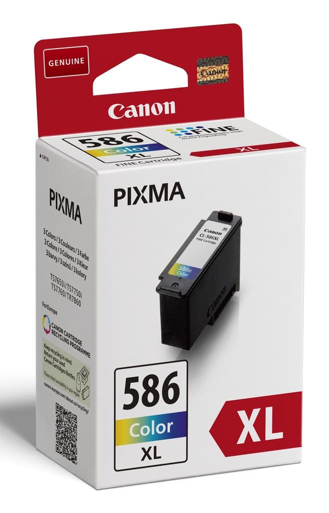 Canon PG-595XL/CL-586XL + GP-501 50 Sheets Glossy Photo Paper Value Pack - Original High (XL) Yield Ink Cartridges 2 pc(s) Black, Cyan, Magenta, Yellow - Image 2