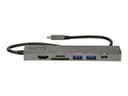 StarTech.com DKT30CHSDPD1 7-in-1 USB-C Docking Station / Mini Dock - 4K 60Hz HDMI 2.0, 100W Power Delivery Pass-Through, Gigabit Ethernet, SD/microSD Card Reader, 2x USB-A 5Gbps, 30cm Attached Cable - Black thumbnail 3