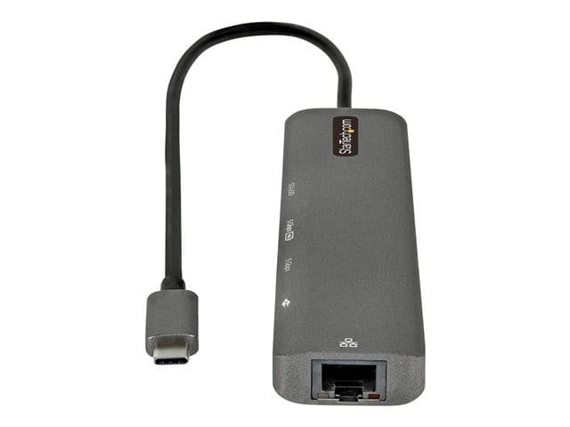 StarTech.com DKT30CHSDPD1 7-in-1 USB-C Docking Station / Mini Dock - 4K 60Hz HDMI 2.0, 100W Power Delivery Pass-Through, Gigabit Ethernet, SD/microSD Card Reader, 2x USB-A 5Gbps, 30cm Attached Cable - Black - Image 4