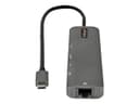 StarTech.com DKT30CHSDPD1 7-in-1 USB-C Docking Station / Mini Dock - 4K 60Hz HDMI 2.0, 100W Power Delivery Pass-Through, Gigabit Ethernet, SD/microSD Card Reader, 2x USB-A 5Gbps, 30cm Attached Cable - Black thumbnail 4