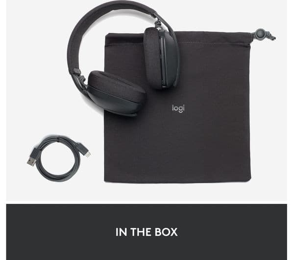 LOGITECH Zone Vibe 100 Wireless Bluetooth Over-Ear Headset - Graphite - Image 10
