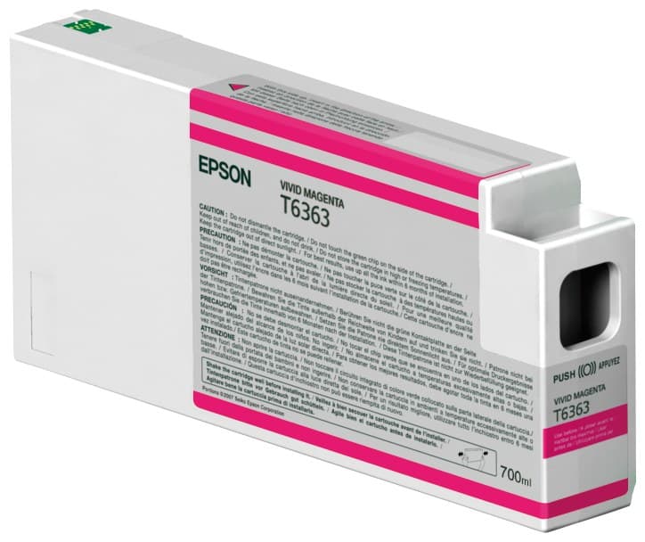 Epson T636300 UltraChrome HDR Ink Cartridge 700ml - Vivid Magenta
