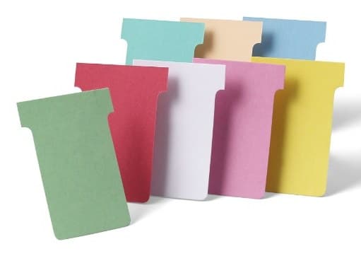 Nobo T-Cards Size 3 80 x 120mm Light Blue (Pack of 100) - Image 1