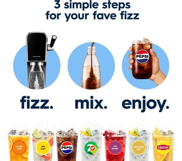SODASTREAM Mix Sparkling Water Maker - Black - Image 3