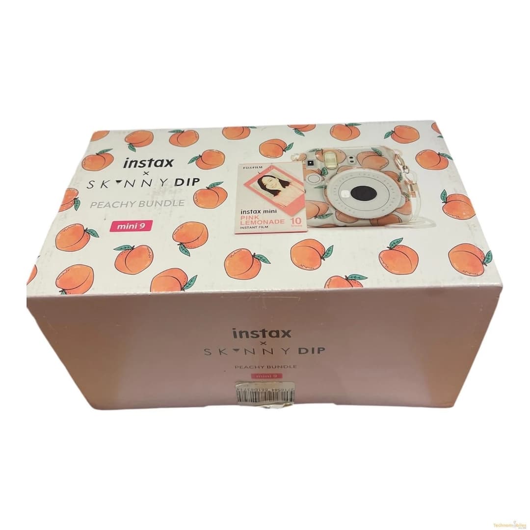 Fujifilm Instax Mini 9 Instant Camera - Skinny Dip Peachy Bundle - Image 1