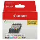 Canon PGI-570 & CLI-571 Ink Cartridges - Black & Colour - Standard Yield 5 Pack thumbnail 1